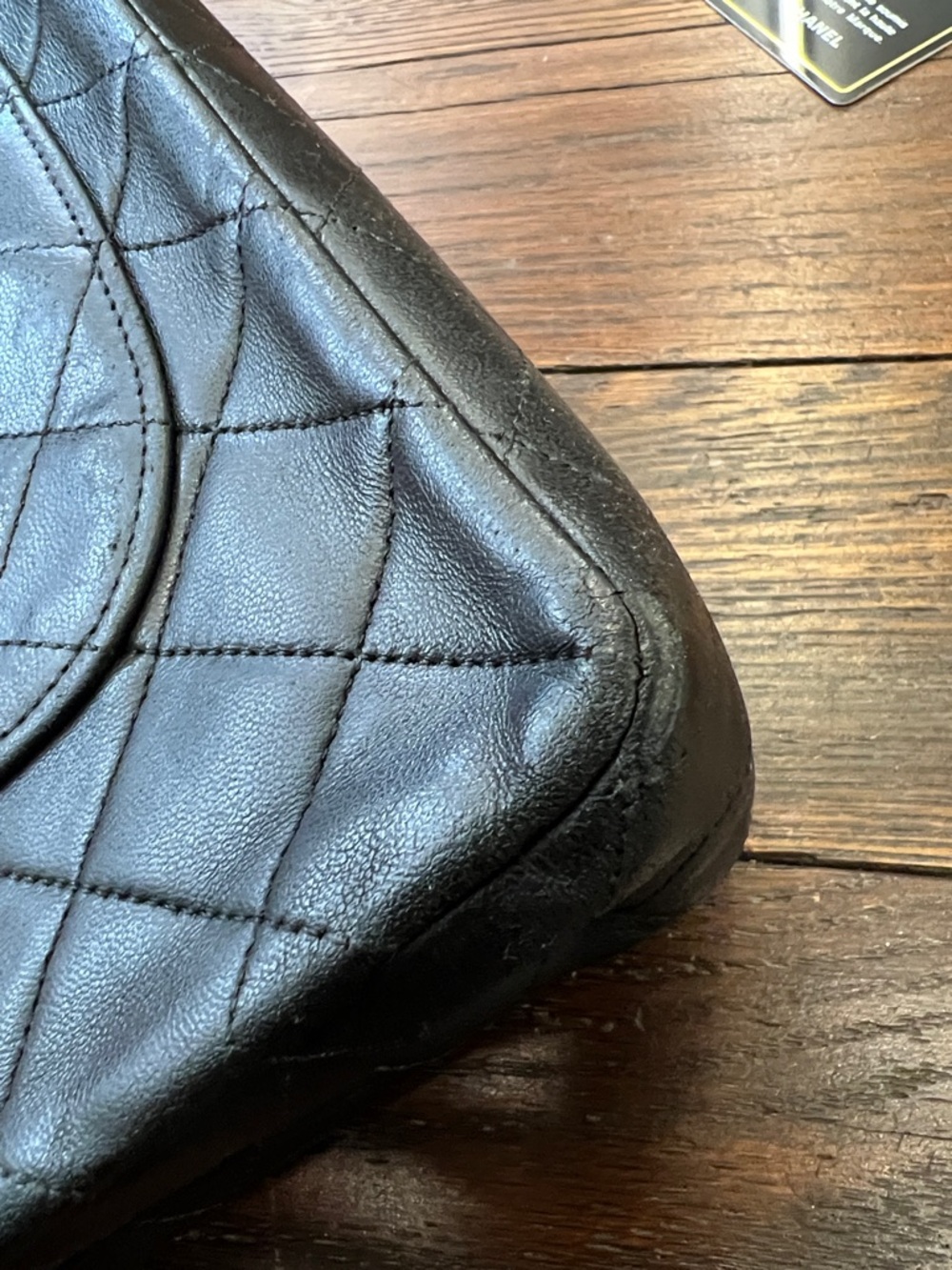 CHANEL Black Quilted double flap bag - Picture 15 of 16